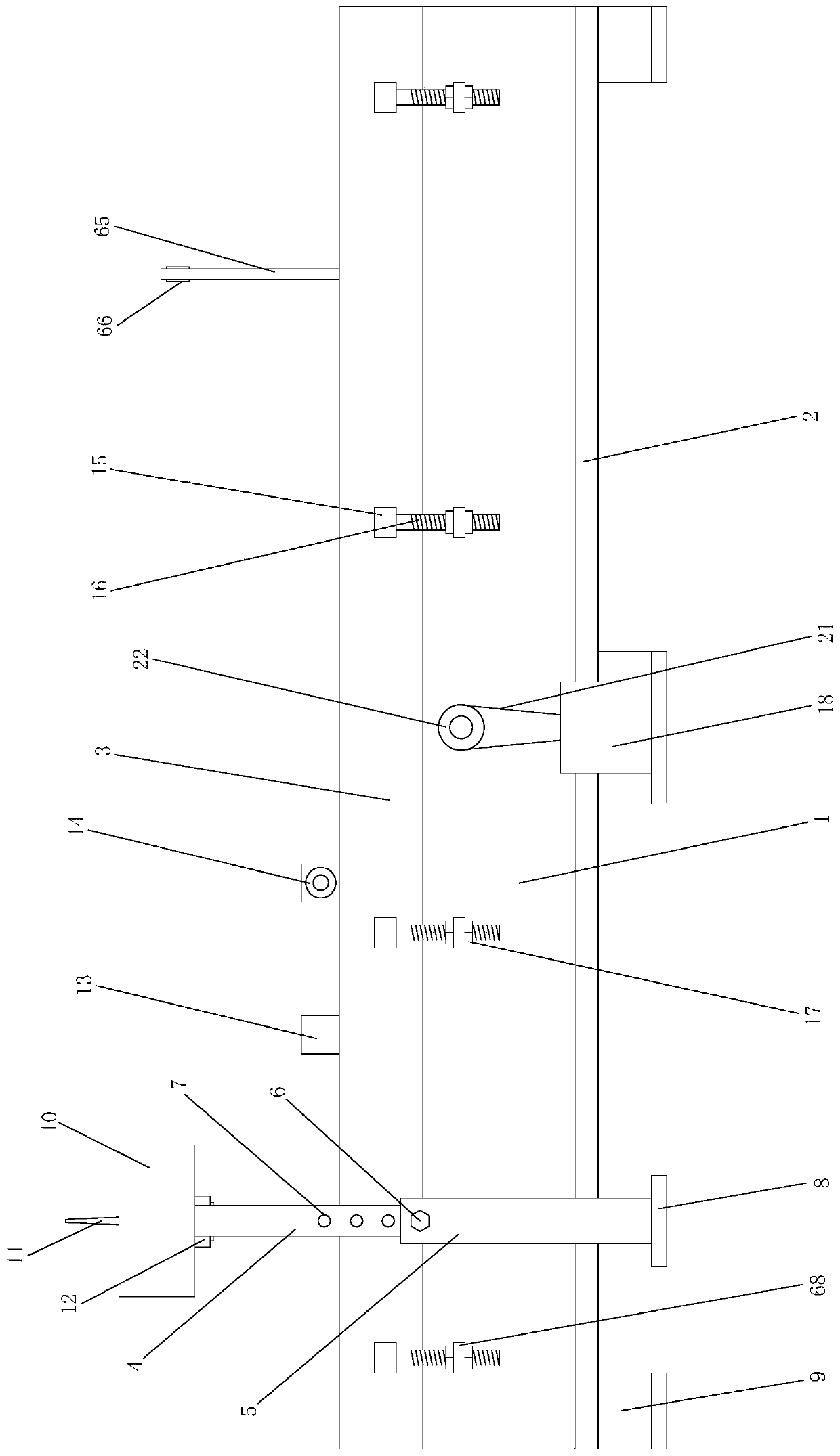 Product identification device on conveying line