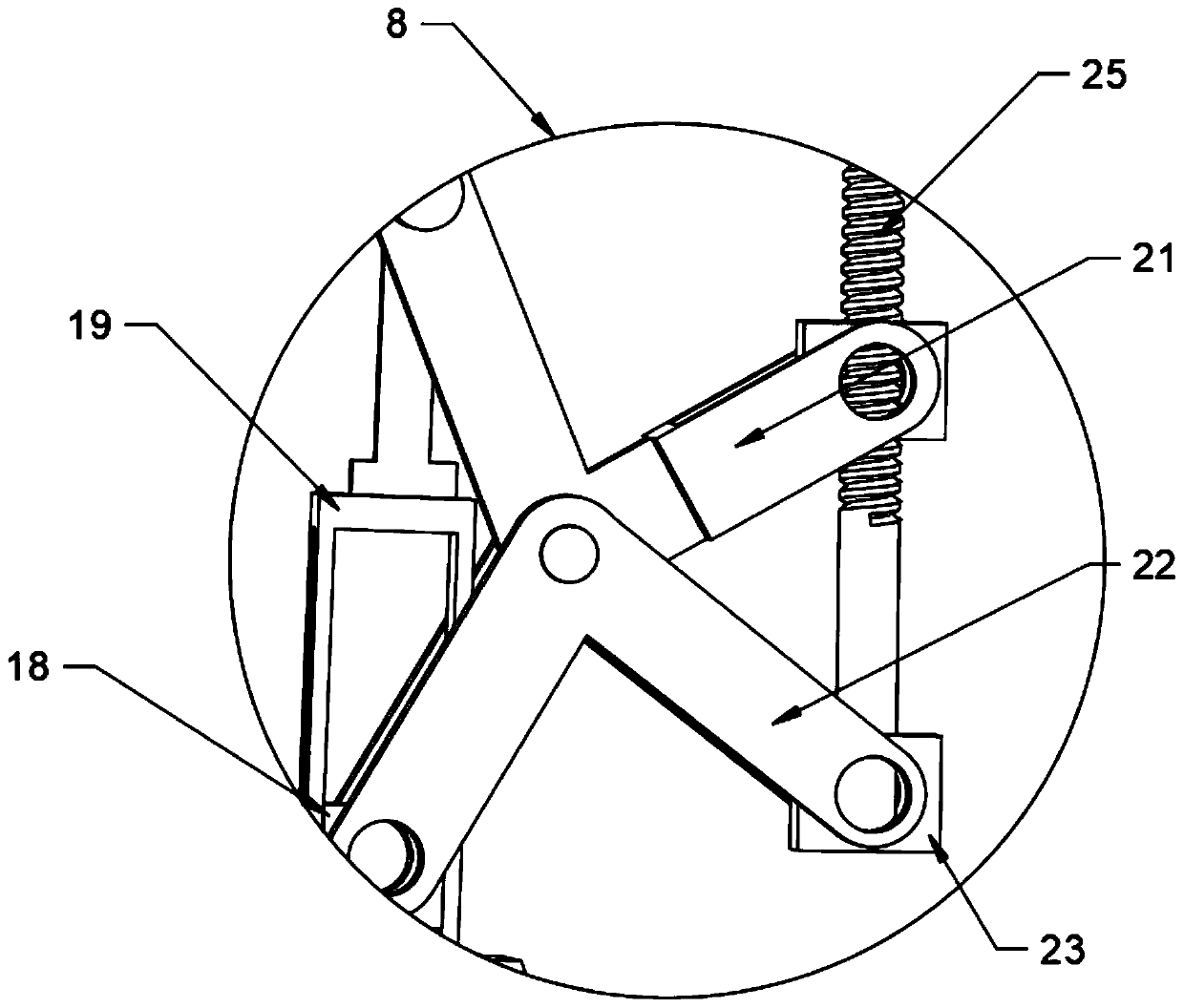 Pavement dust remover capable of changing directions along with wind