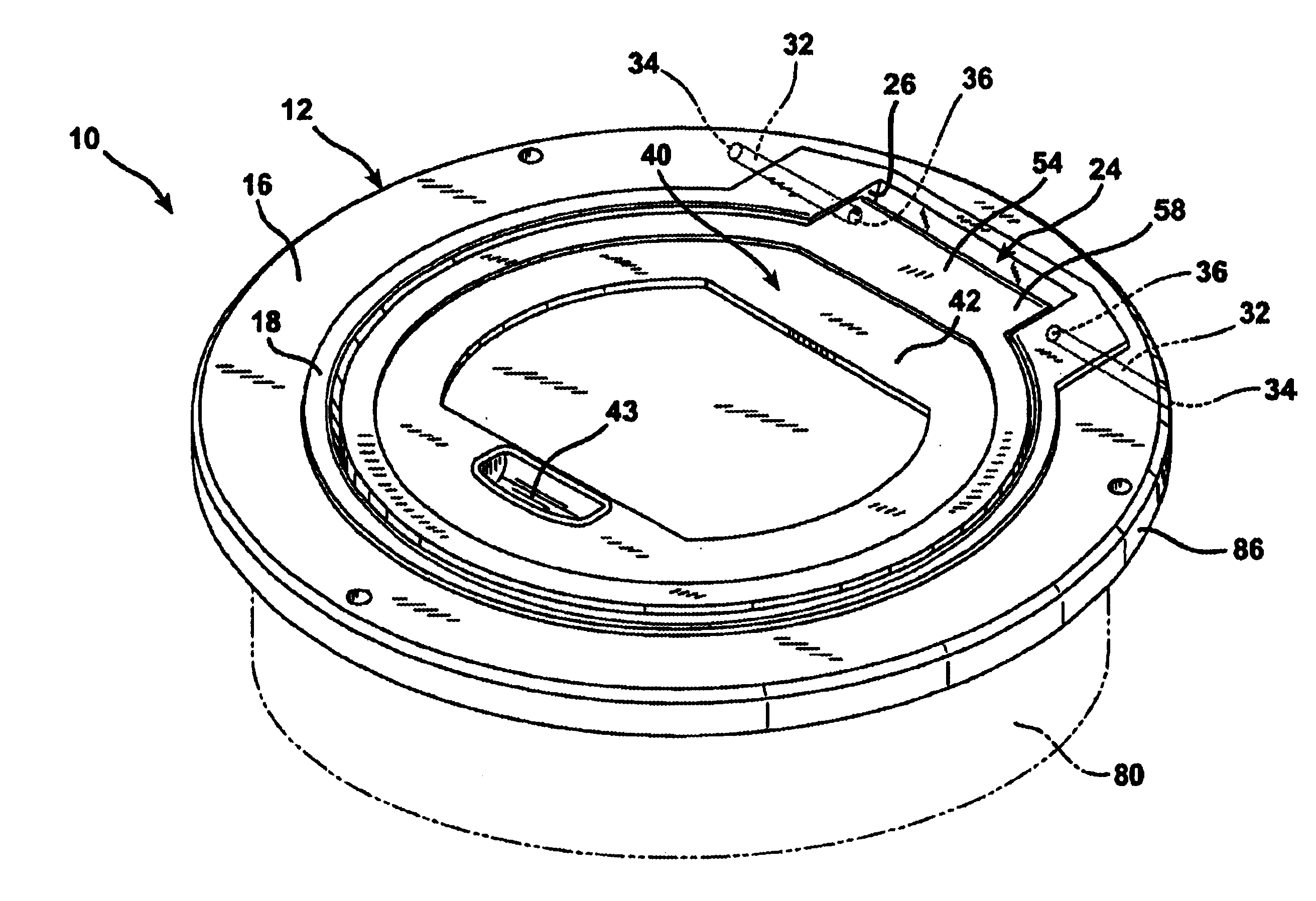 Aircraft service pit lid hinge