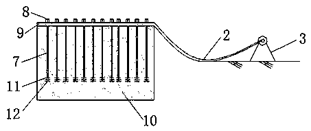 Construction equipment and method for waste silt shallow layer in-situ curing