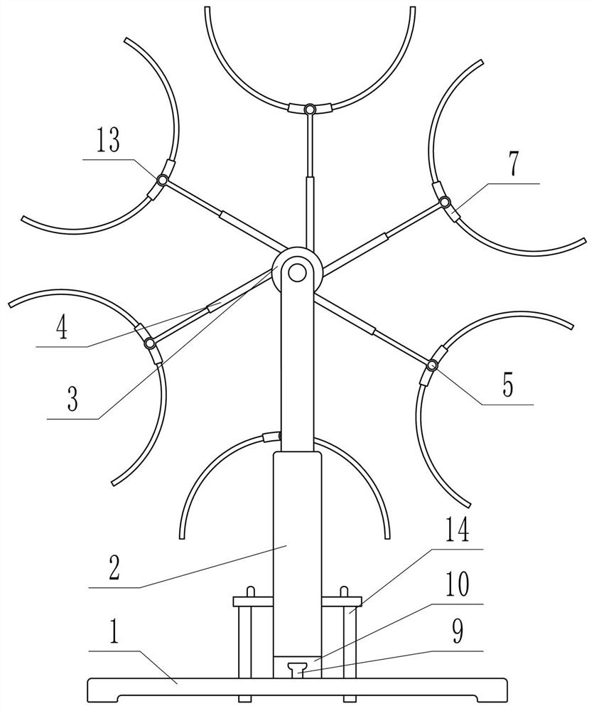 Cylindrical wood formwork stacking device for building construction