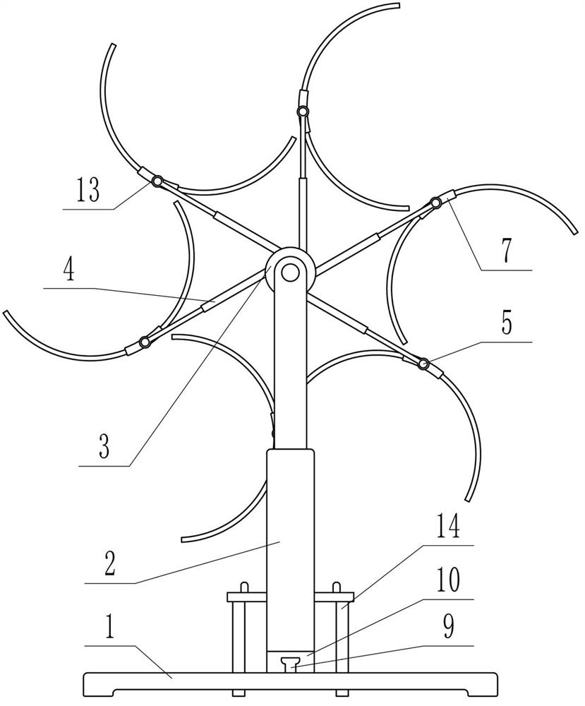 Cylindrical wood formwork stacking device for building construction