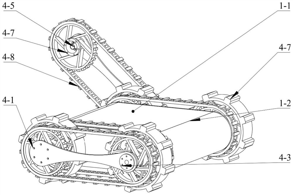 Obstacle crossing robot based on wheel-track leg type chassis