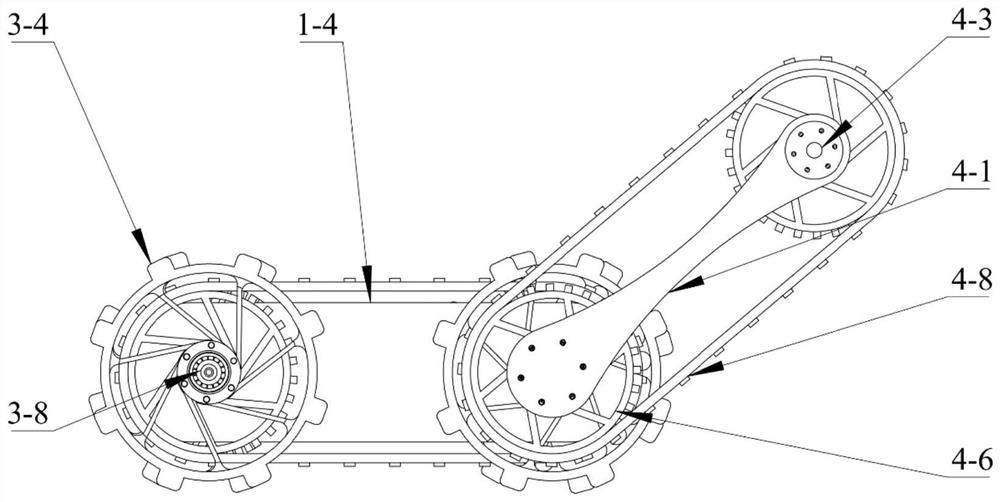 Obstacle crossing robot based on wheel-track leg type chassis