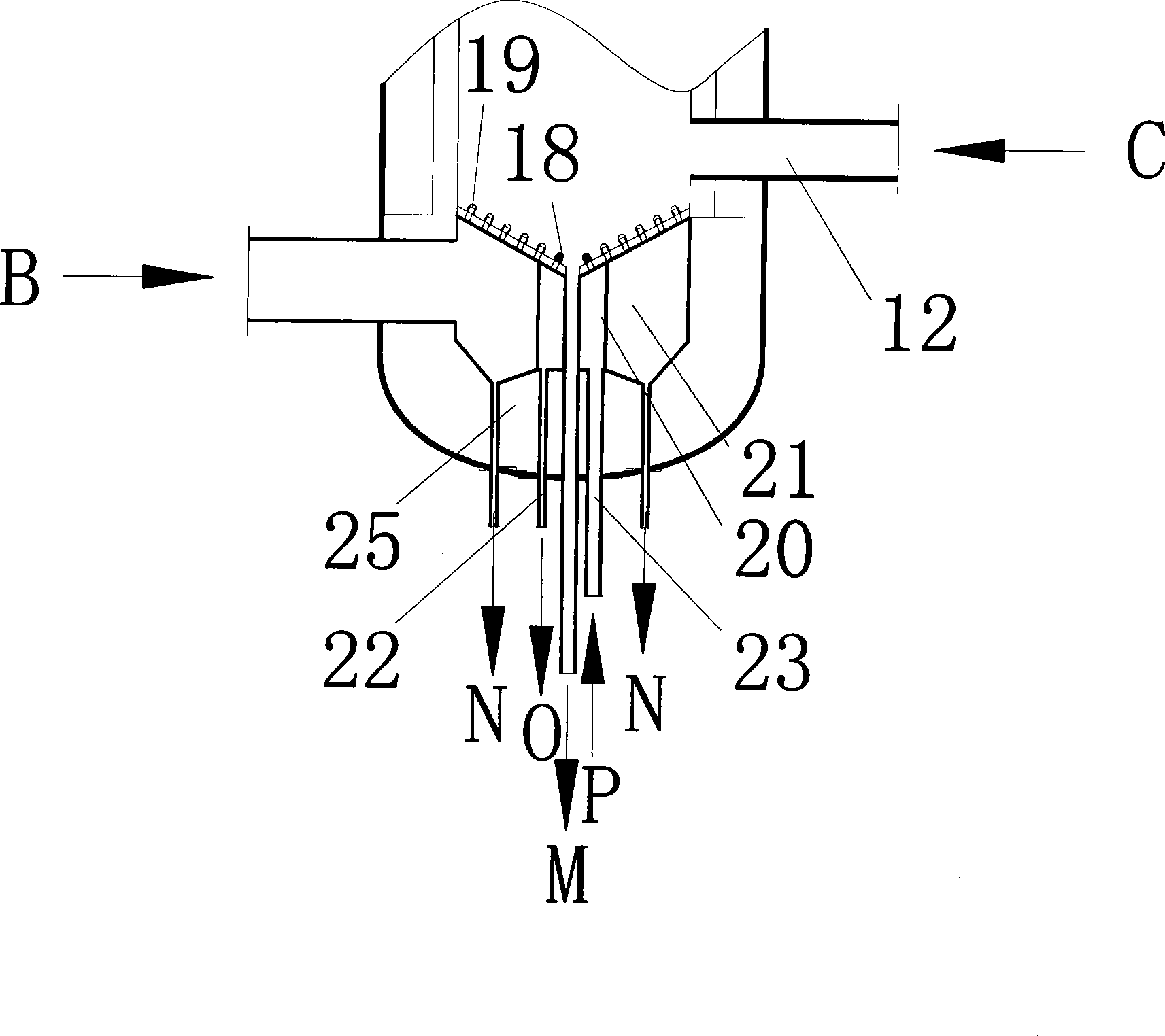 High-density pressurized fluidized bed coal gasification apparatus and method