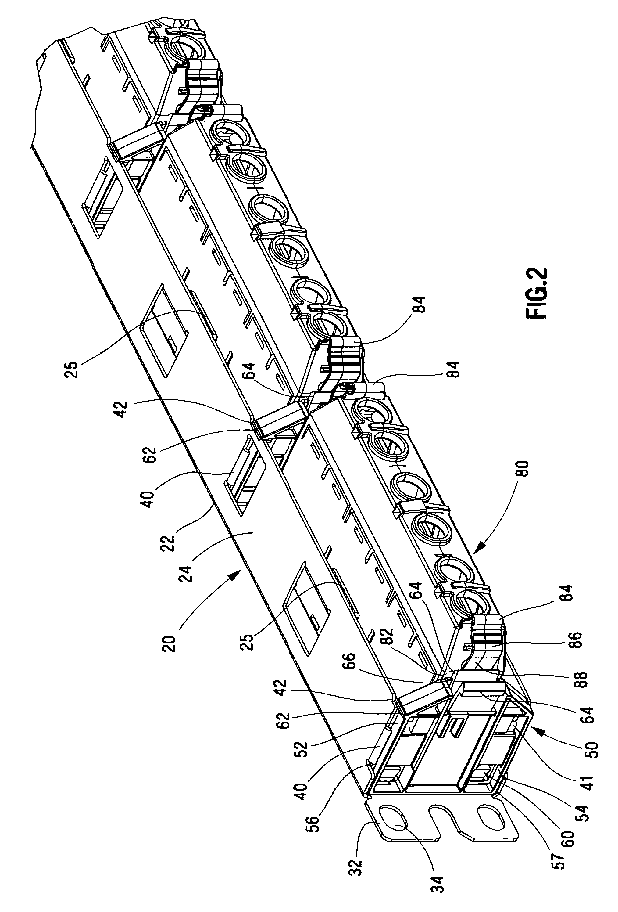 Release Latch for Pre-Terminated Cassette