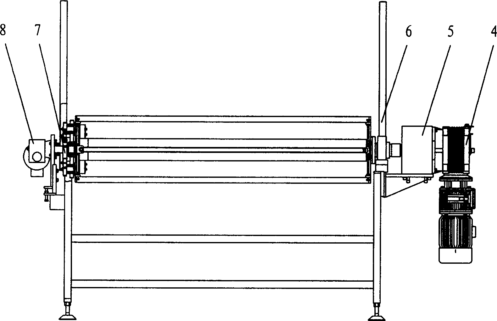 Ceramic polishing brick surface processing method and device