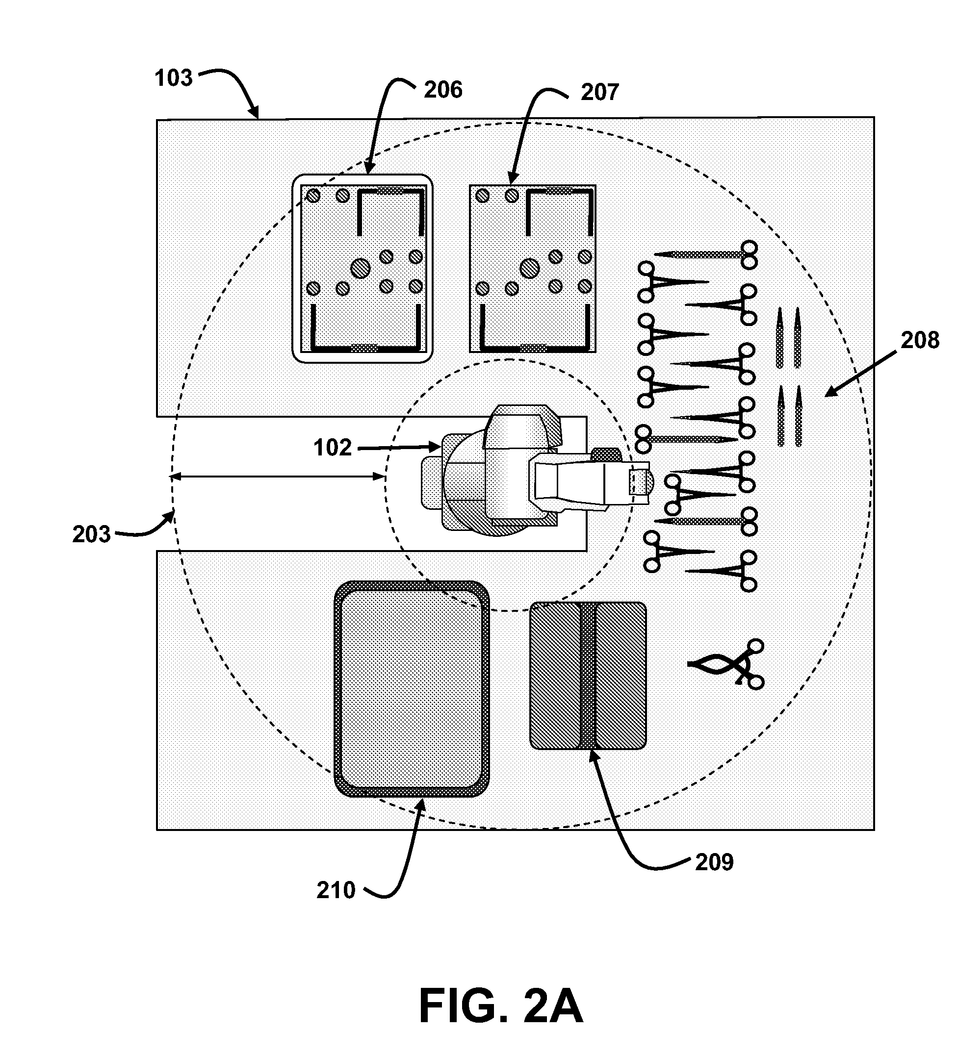 Automated robotic system for handling surgical instruments