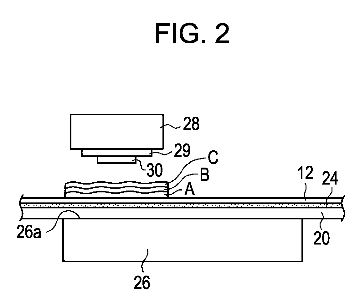 Transfer medium manufacturing method, transfer method, transfer medium manufacturing apparatus, and transfer apparatus