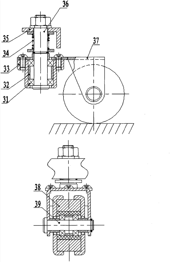 Wall-climbing robot based on permanent magnet adsorption structure