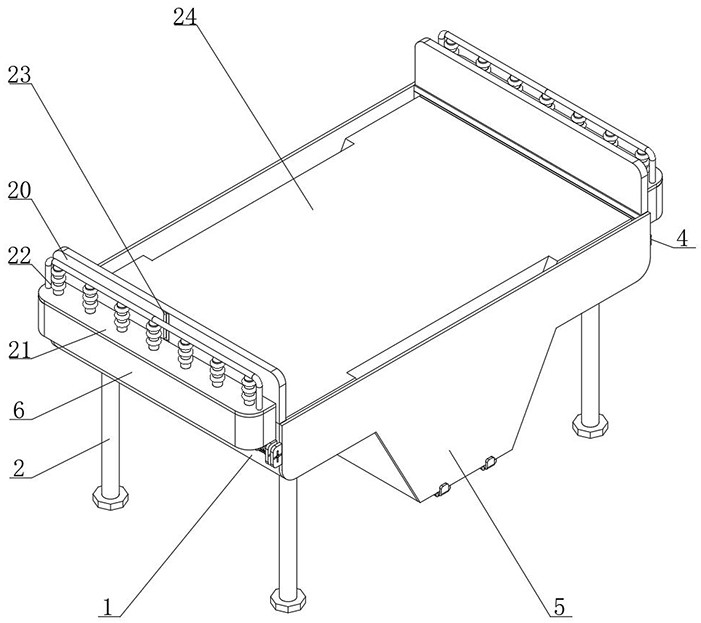 Concrete beam burr automatic generation structure and method thereof