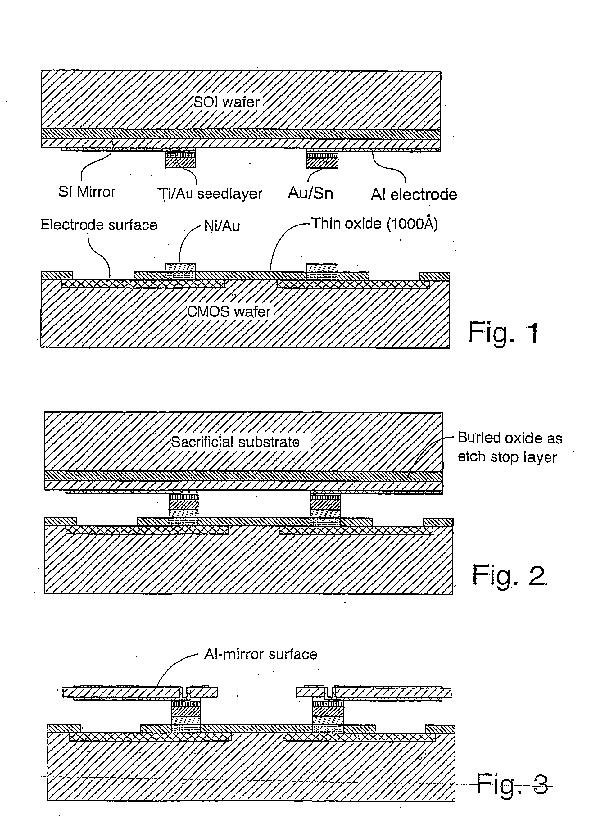 Deflectable microstructure and method of manufacturing the same through bonding of wafers