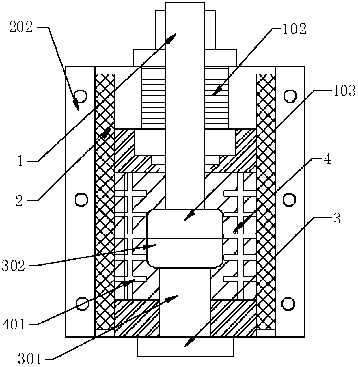 Alternating-current high-voltage vacuum arc-extinguishing chamber