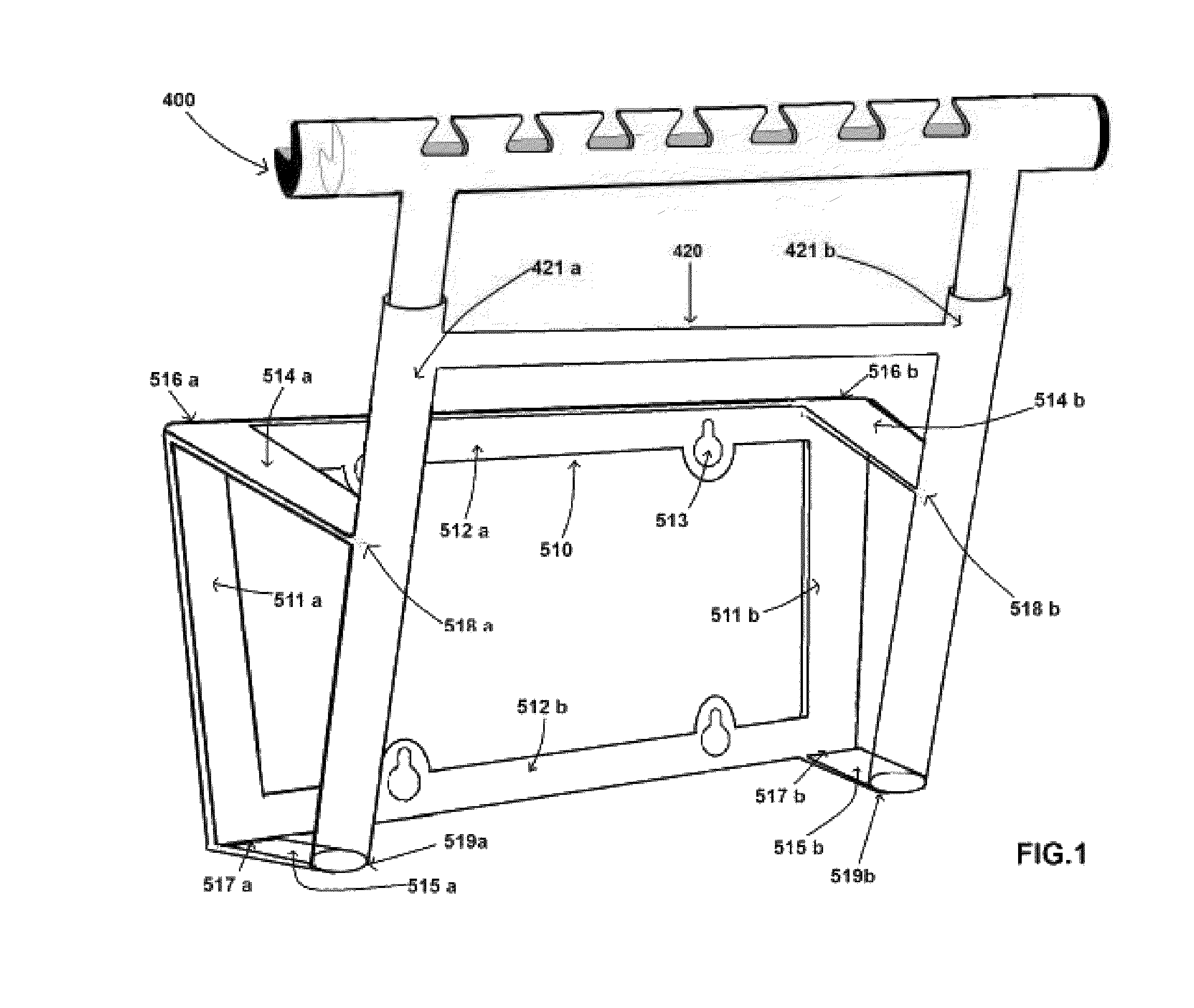 Portable carrier for holding bags or holding displays on vehicles