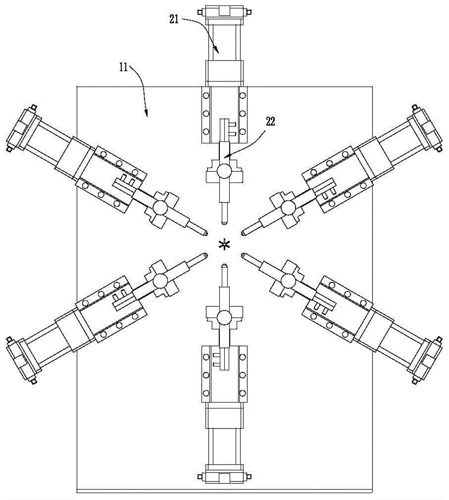 A cathode wire welding device