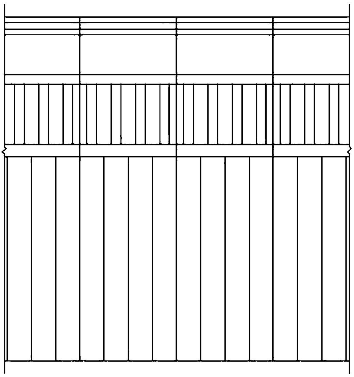 Unloading type t-type sheet pile breakwater enclosure