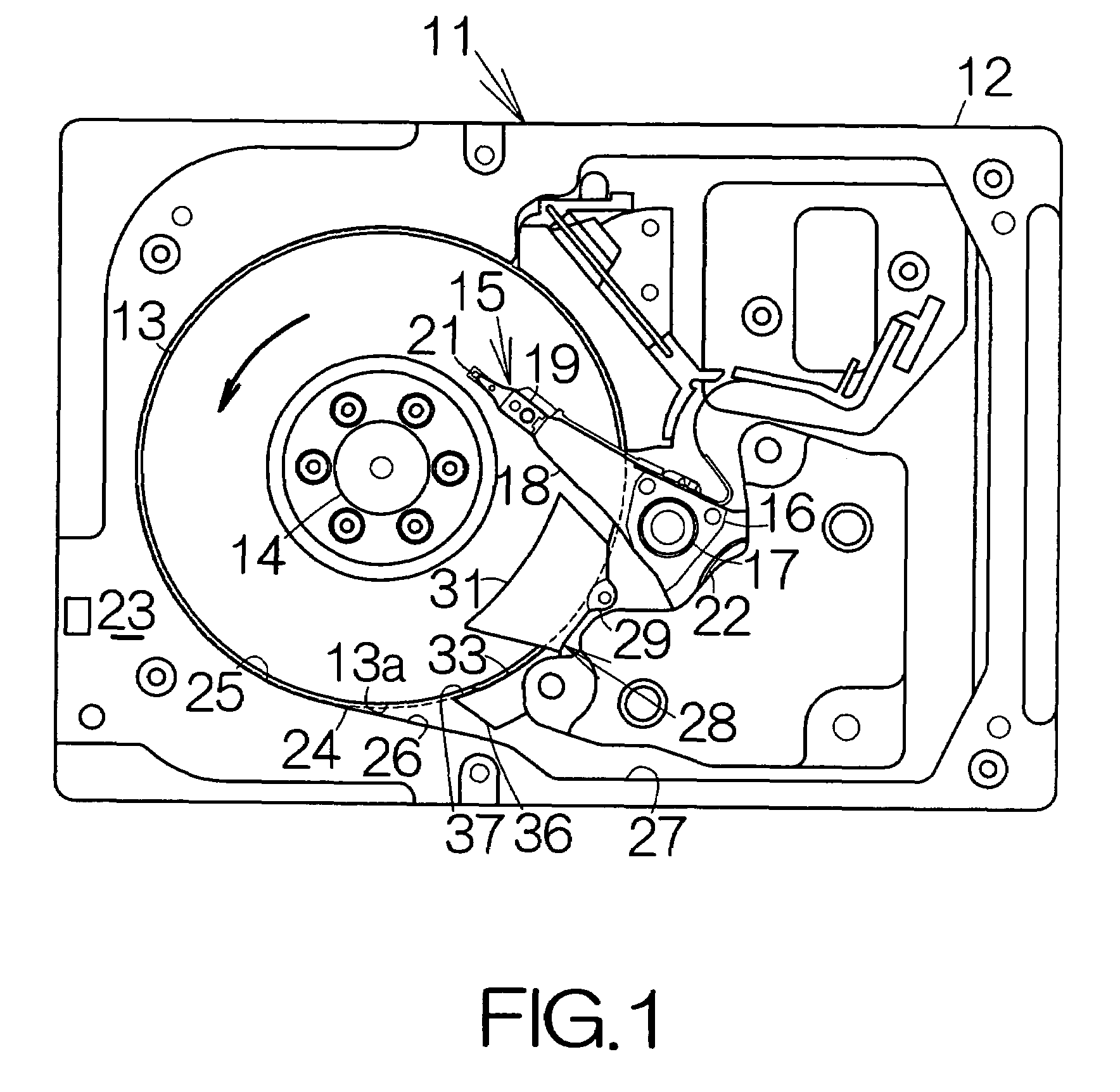 Recording disk drive having shroud