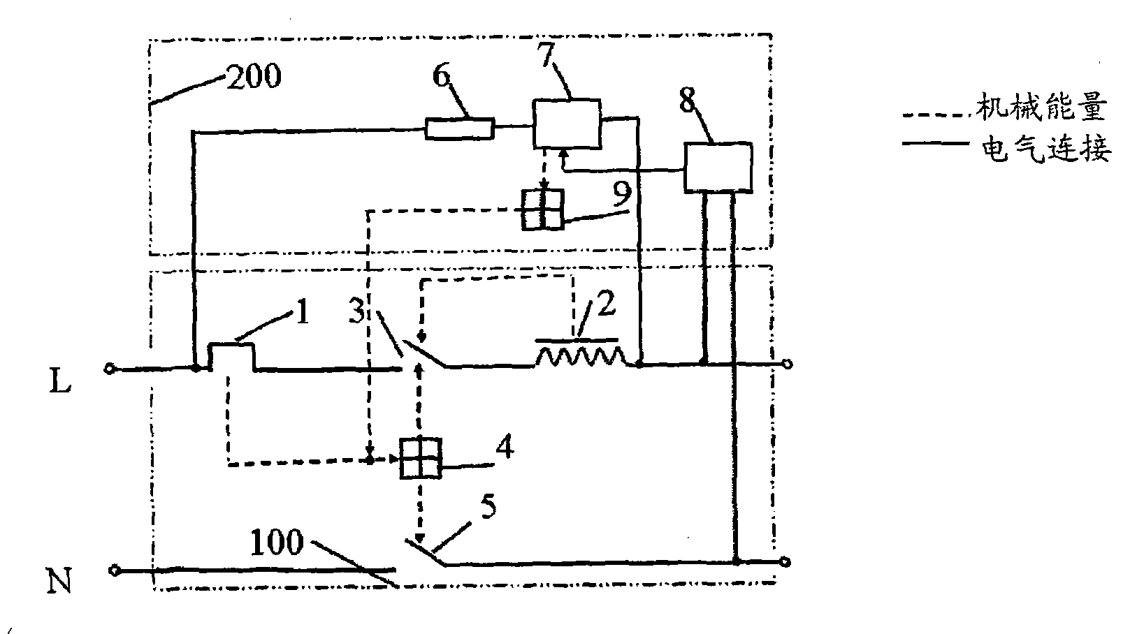 Circuit breaker with selectivity