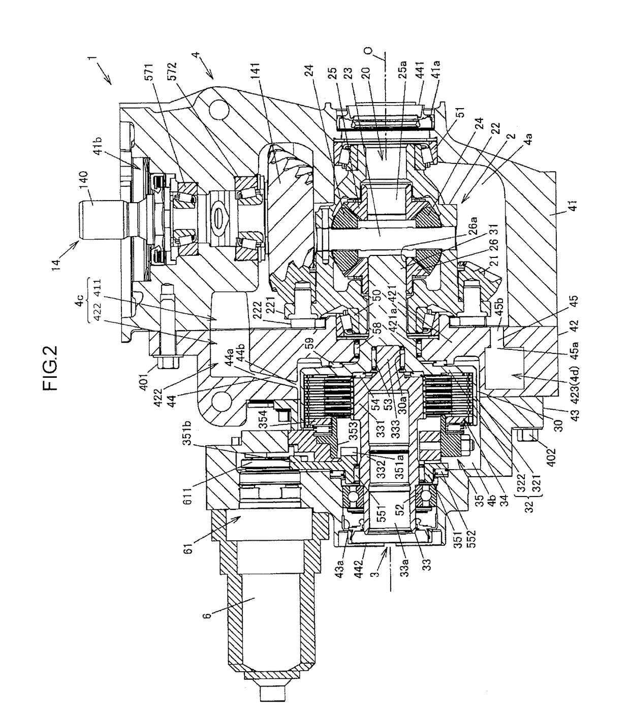 Vehicle driving force distribution device