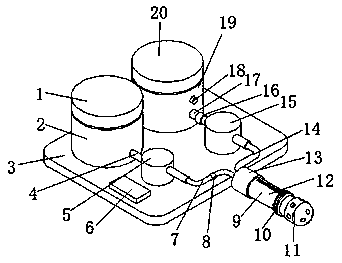 Clinical clysis-type osmotic treatment device for nephrology department