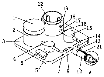 Clinical clysis-type osmotic treatment device for nephrology department