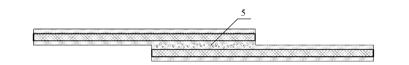 Lapping and tape continuing method for resin-based composite material pre-impregnation adhesive tape