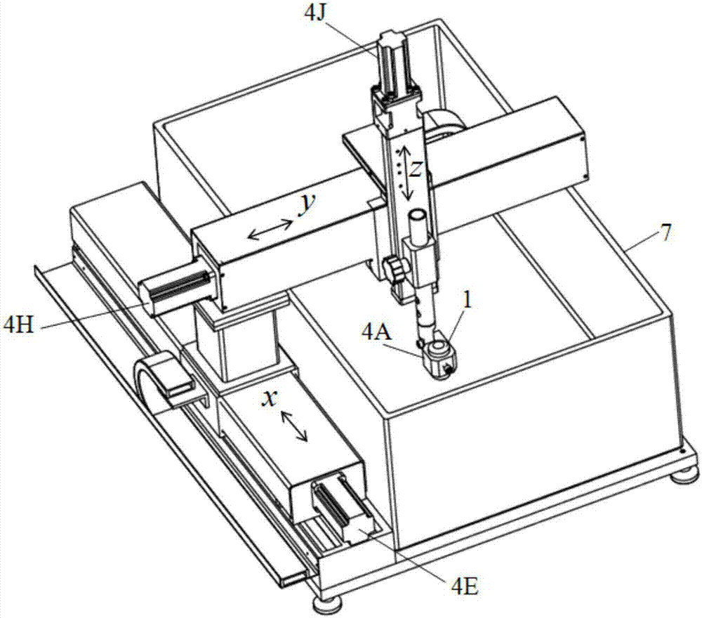 Acoustic microscopic imaging device for tooth body