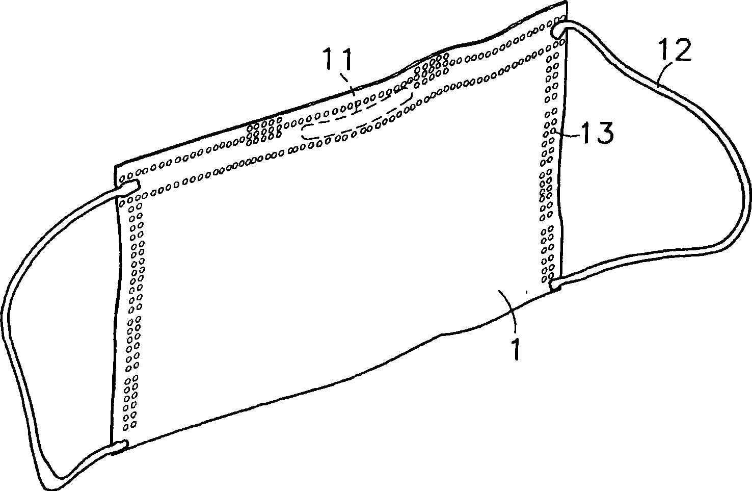 Gauze mask structure