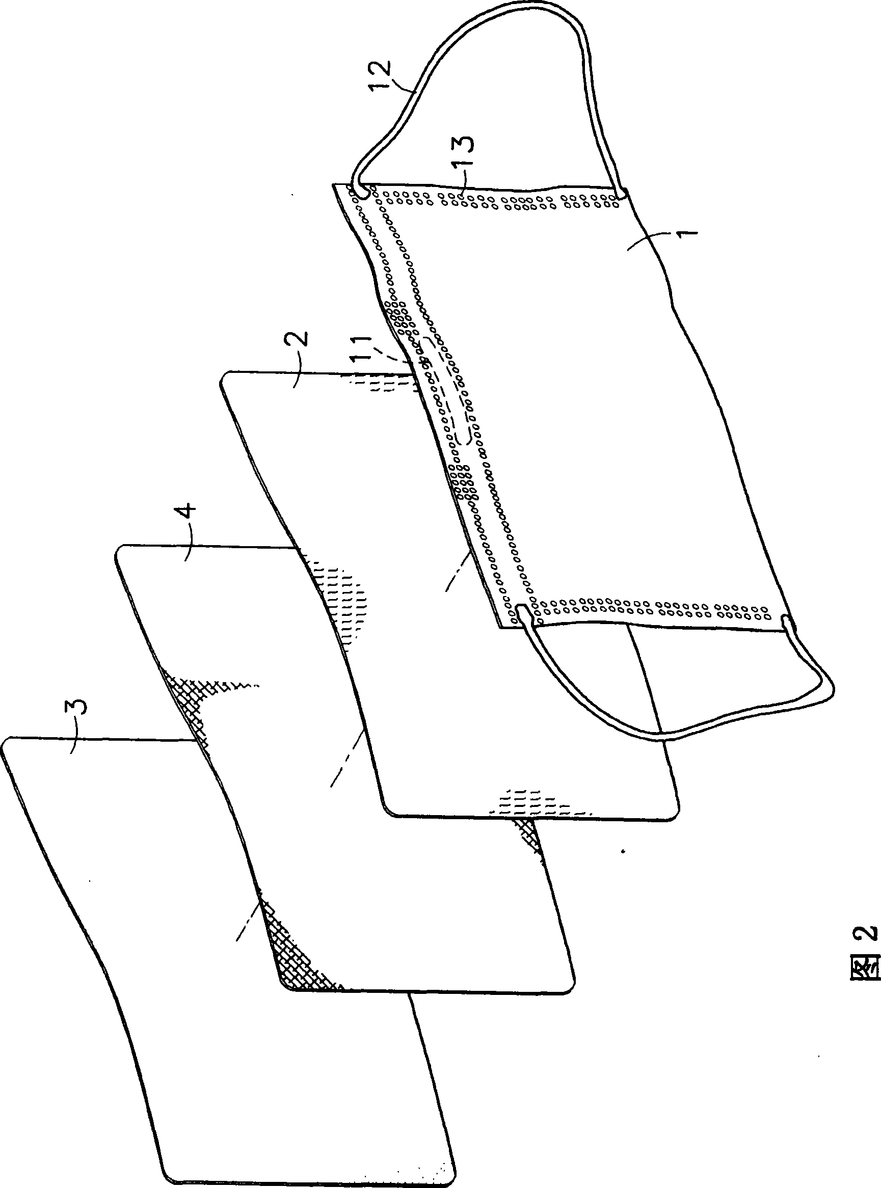 Gauze mask structure