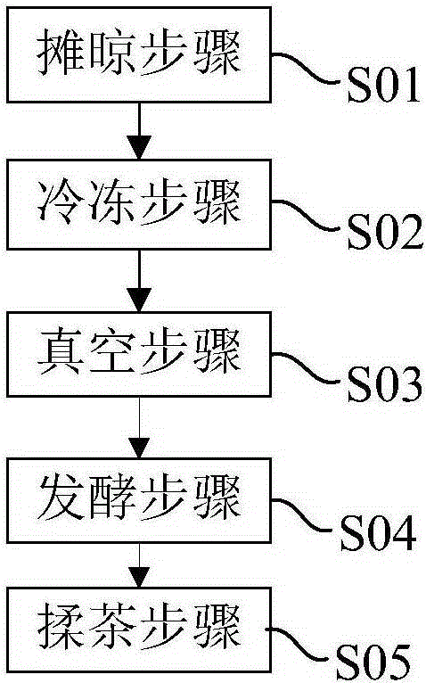 Green tea processing method