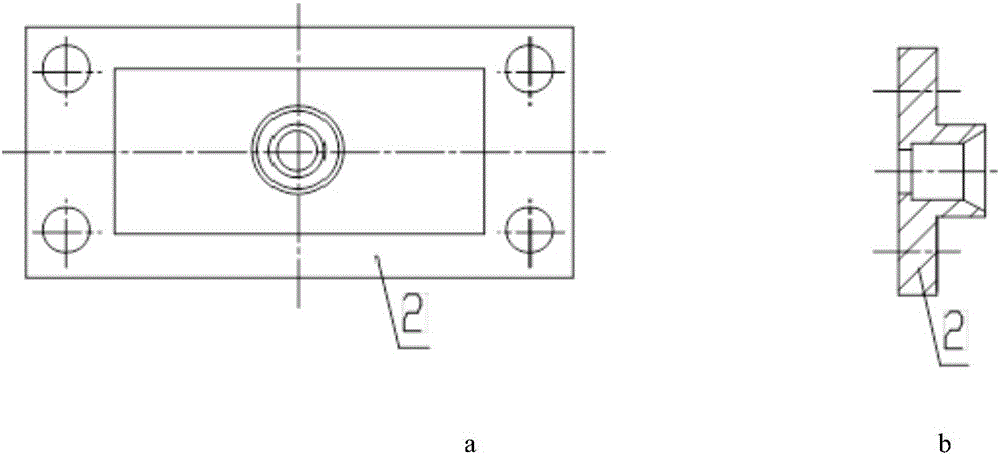 Cable-equipped waveguide component with small-size tail part