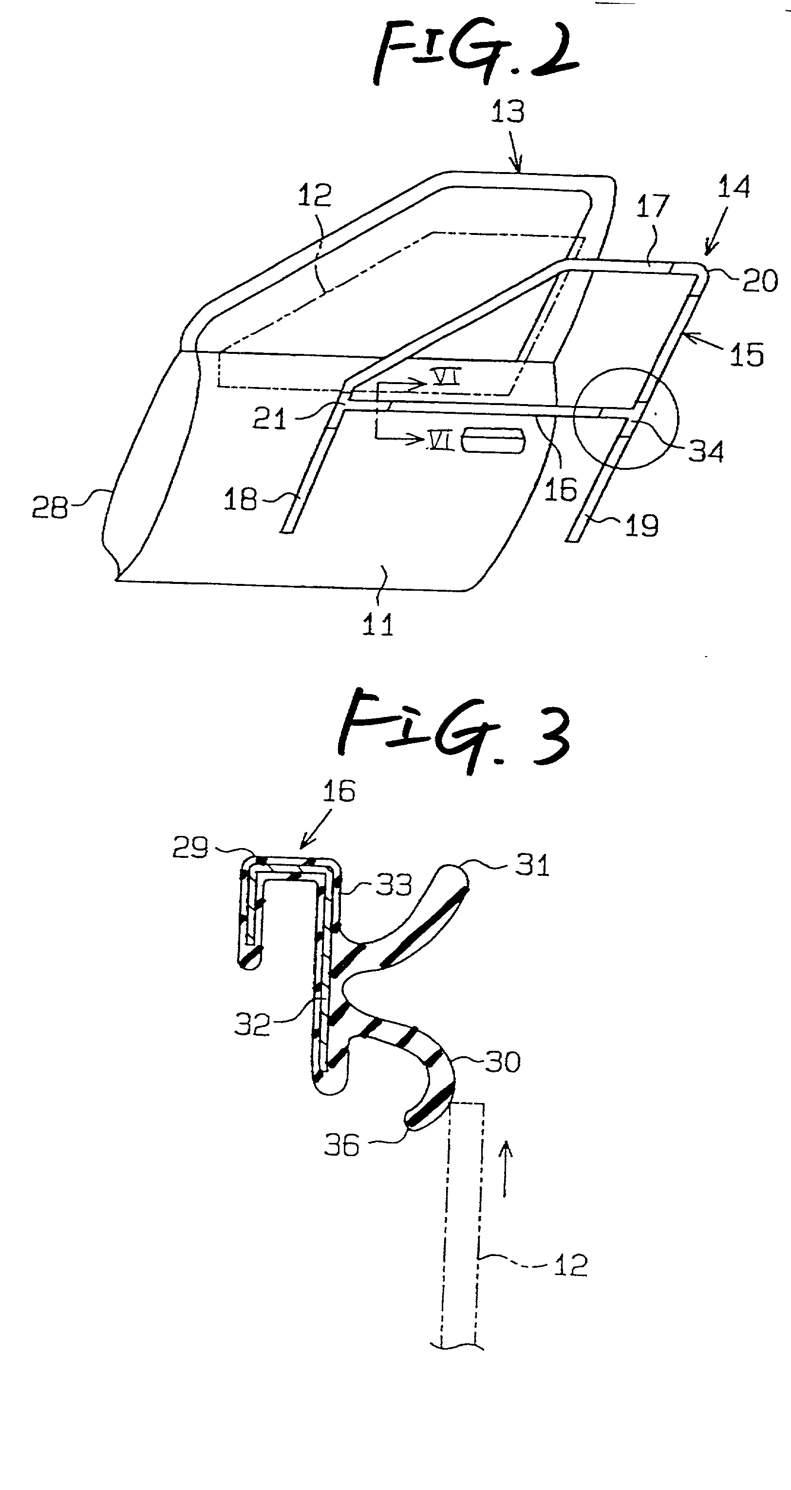 Automotive seal component for vehicle door