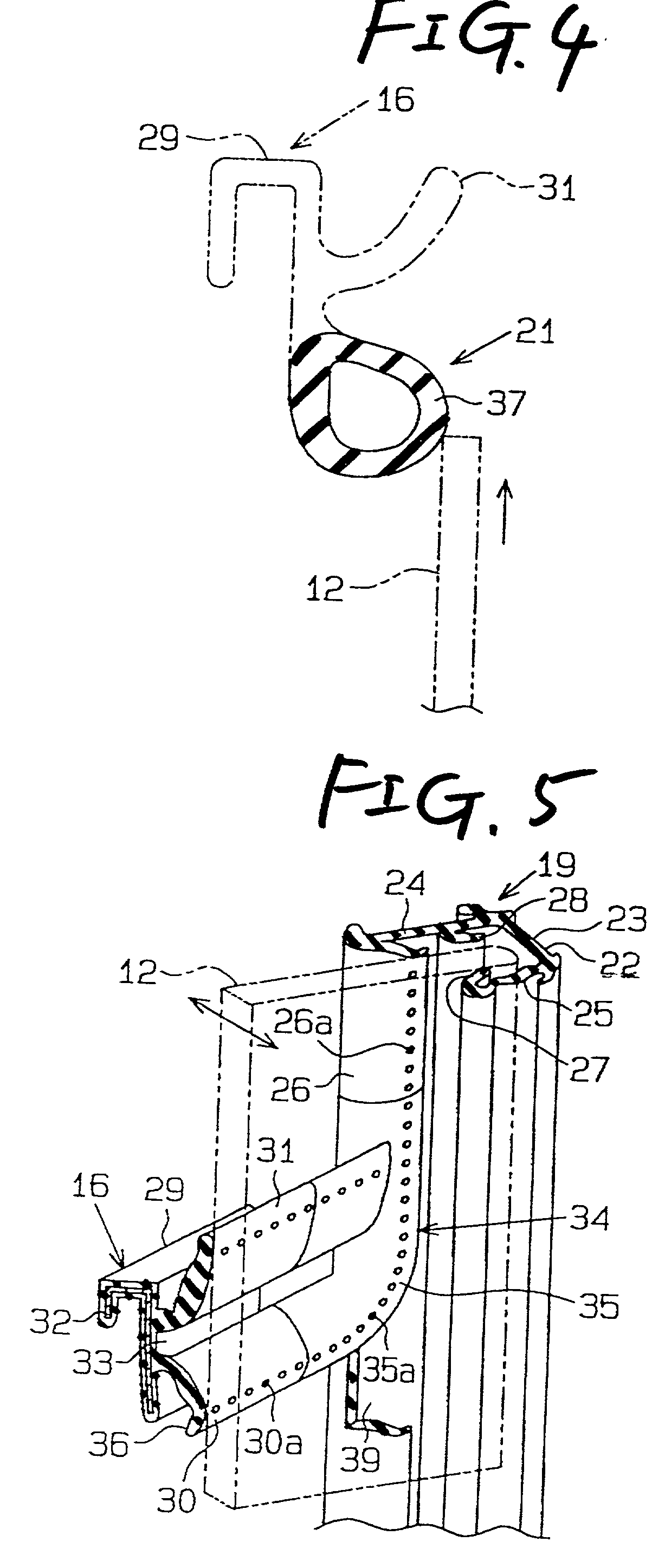 Automotive seal component for vehicle door