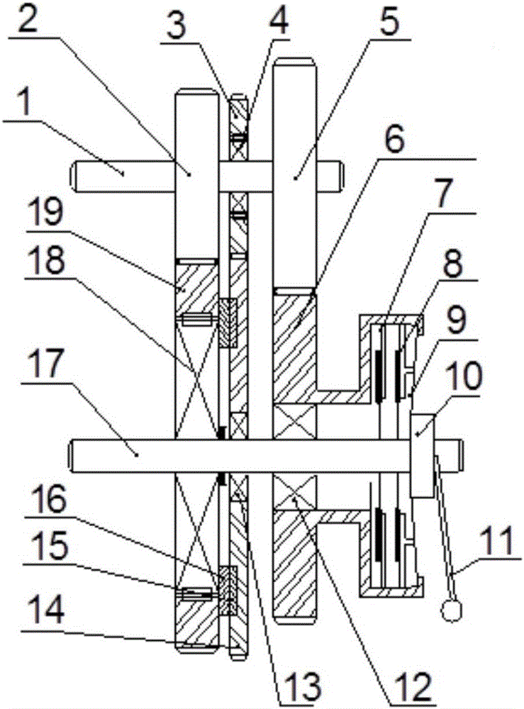 Power-interrupting-free shifting speed changing box of electric vehicle and shifting control method of power-interrupting-free shifting speed changing box