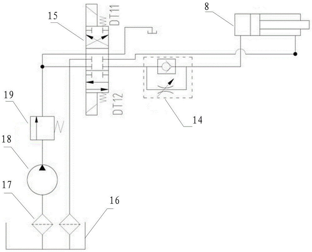 Main clutch electrically controlled hydraulic operation mechanism for harvester