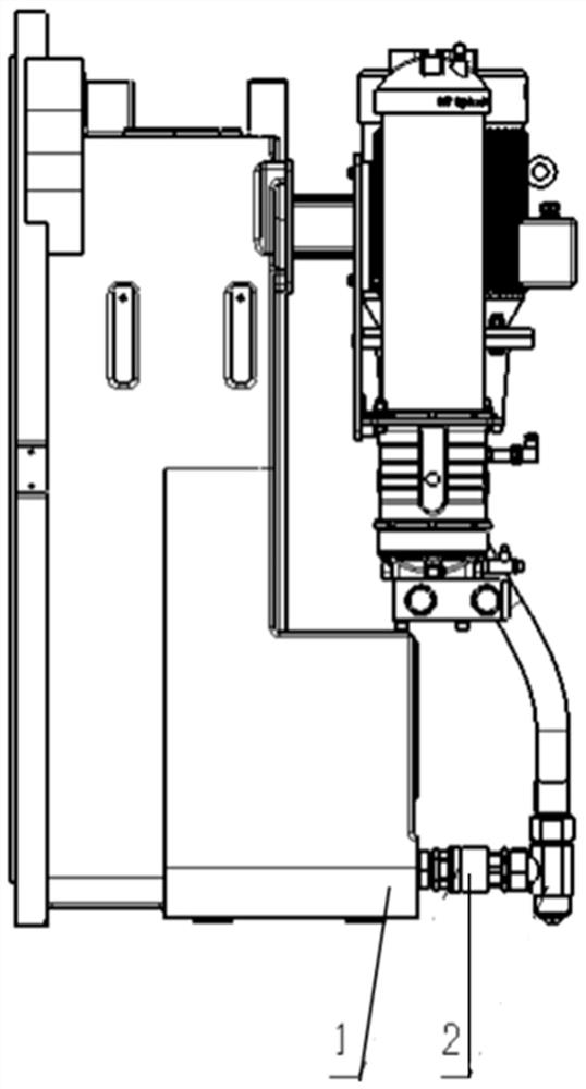 Mounting structure for magnetic screw plug of wind power gear box