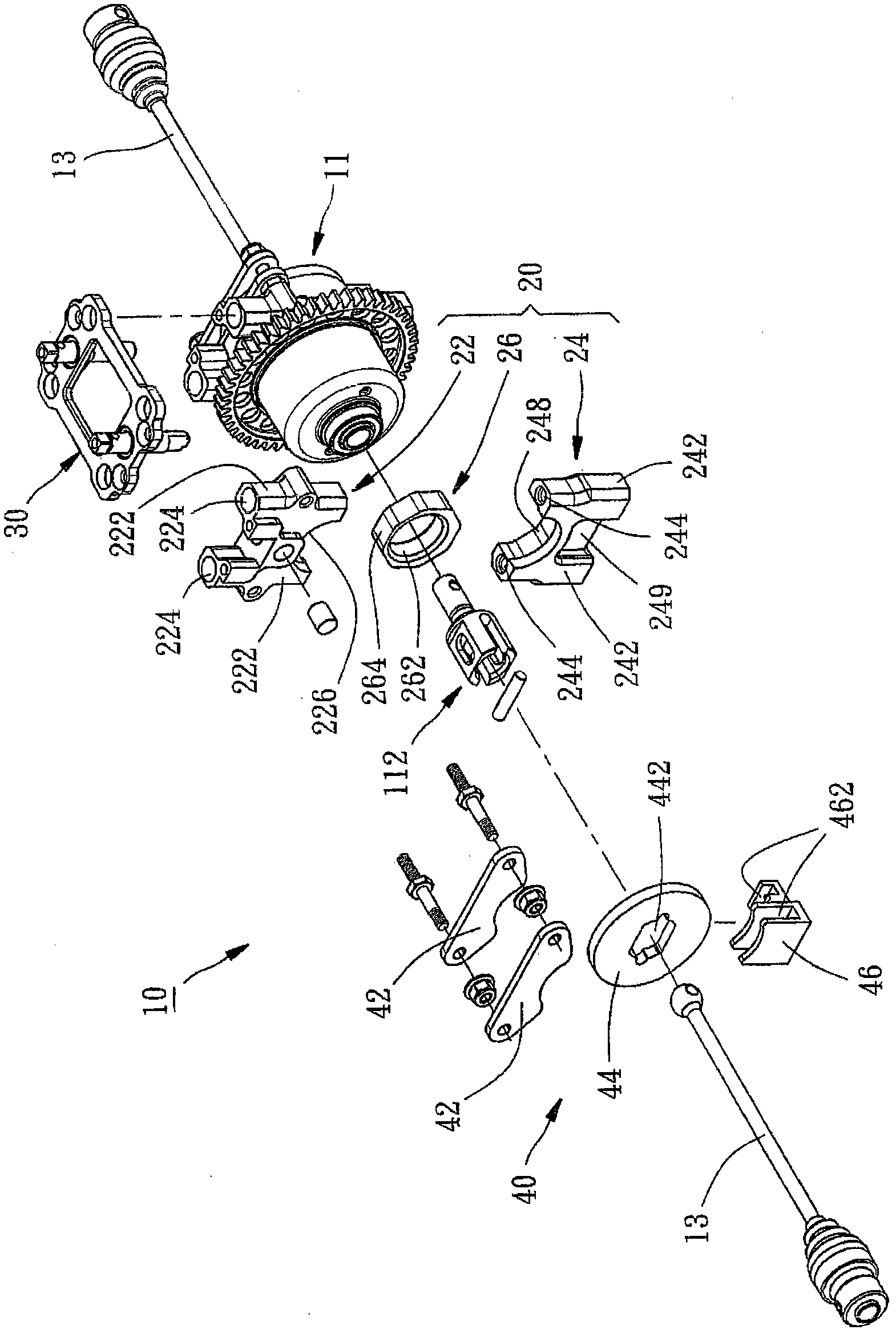 Impedance adjusting mechanism of remote control model car