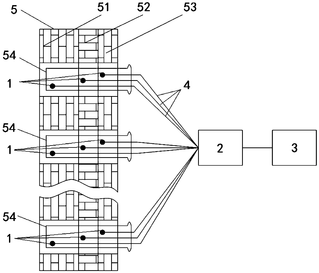 Device for monitoring real-time state of steel ladle lining