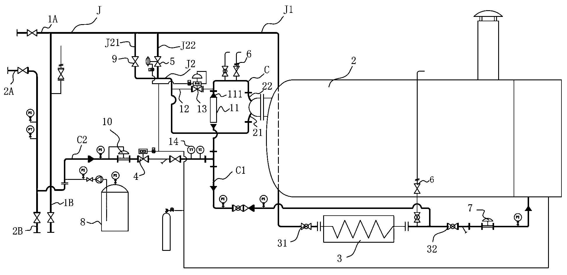 Mobile emergency natural gas supply system and mobile emergency natural gas supply method