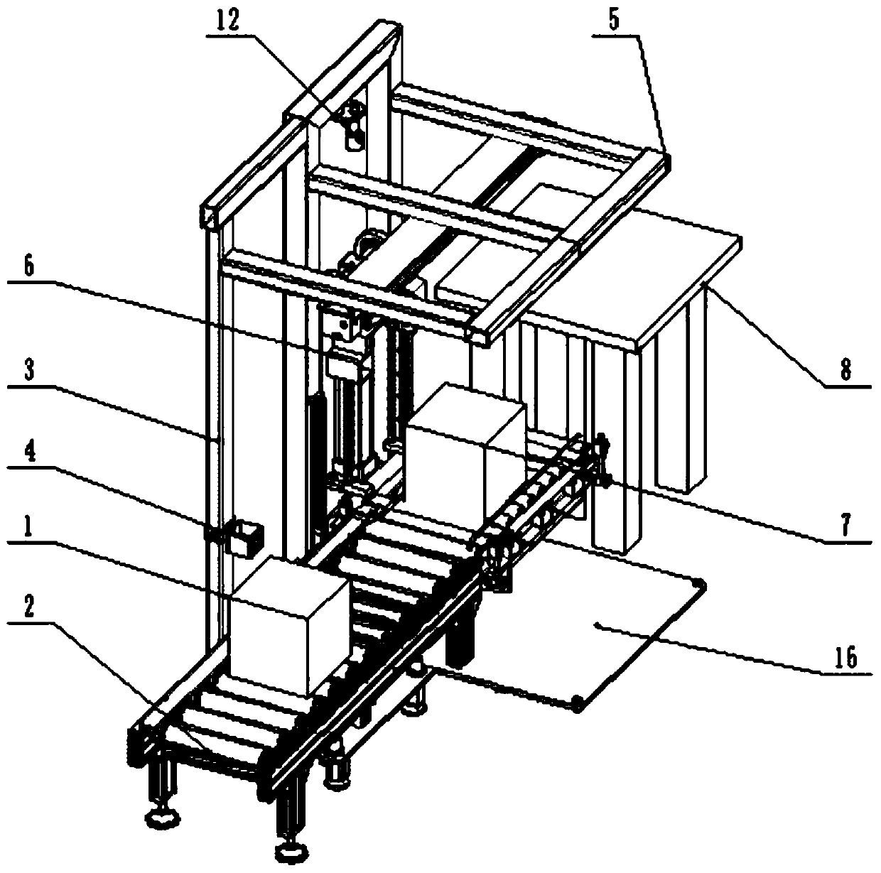 Automatic detection and transmission machine of concrete test blocks