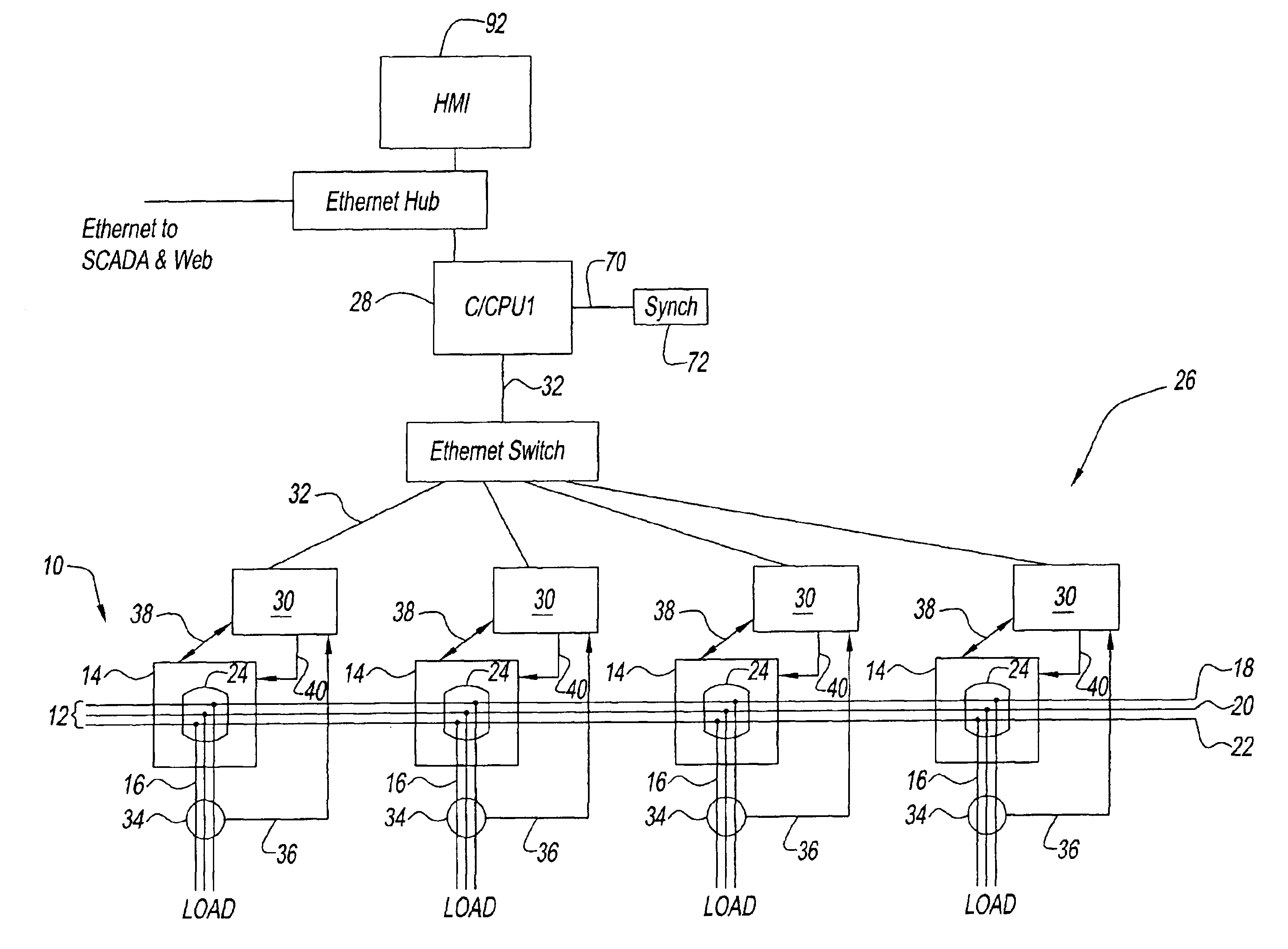 Locator devices and methods for centrally controlled power distribution systems