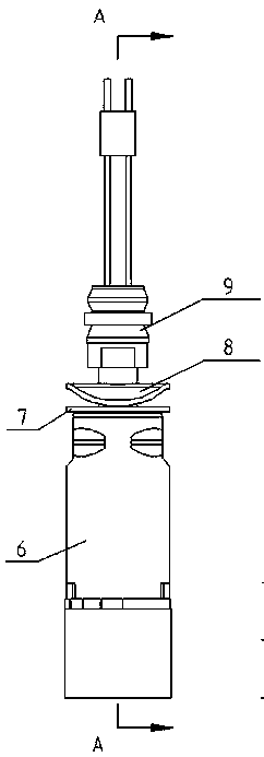 Long and thin rod-shaped electromagnet