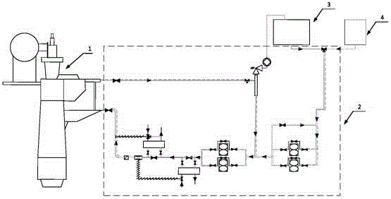 Dual-fuel oil supply system for marine diesel engine