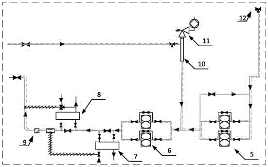 Dual-fuel oil supply system for marine diesel engine