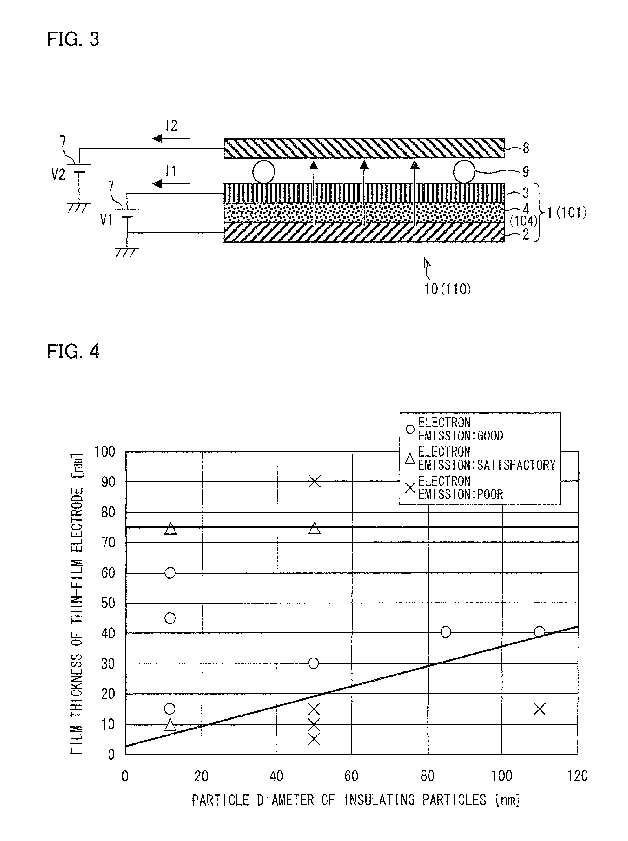 Electron emitting element, electron emitting device, light emitting device, image display device, cooling device, and charging device