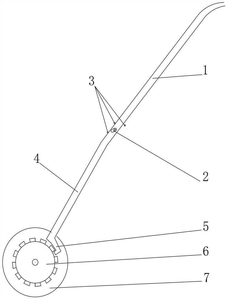 Automatic parking device for cart