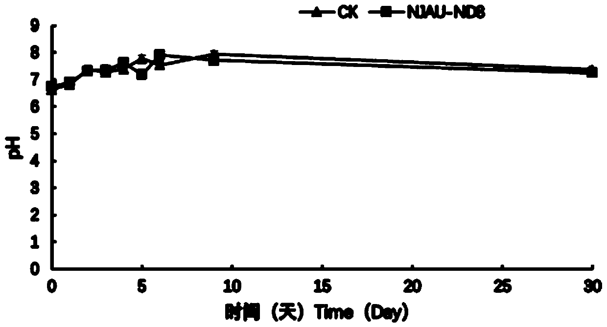 High-temperature-resistant bacillus licheniformis strain NJAU-ND8 for acceleration of compost maturity and application of strain