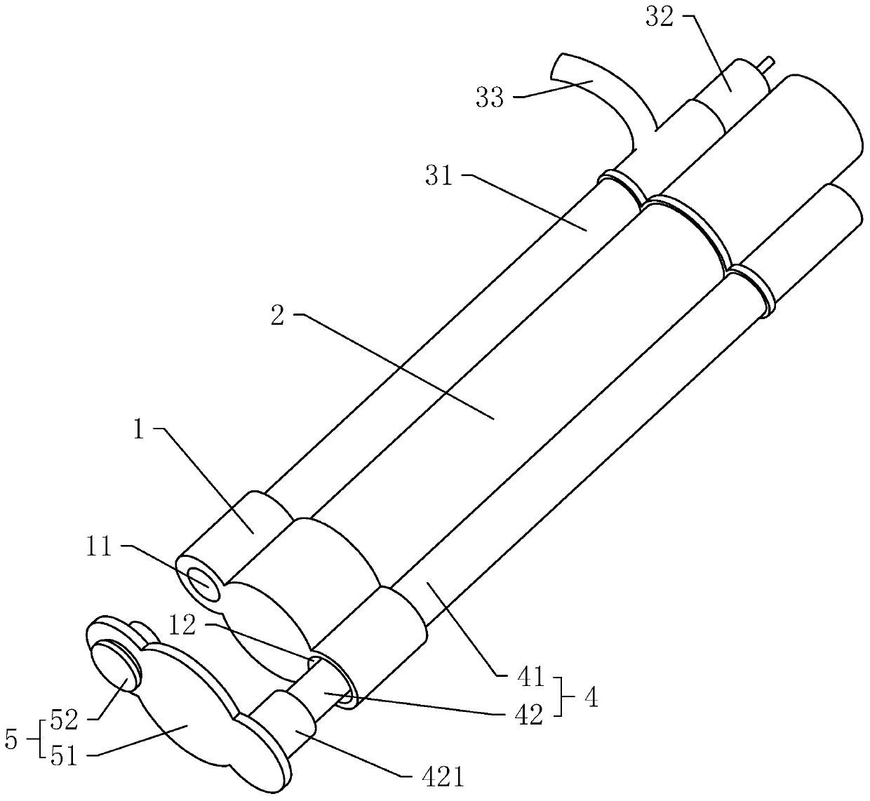 Pipe sinking pressure fillingconstruction method of cast-in-place pile