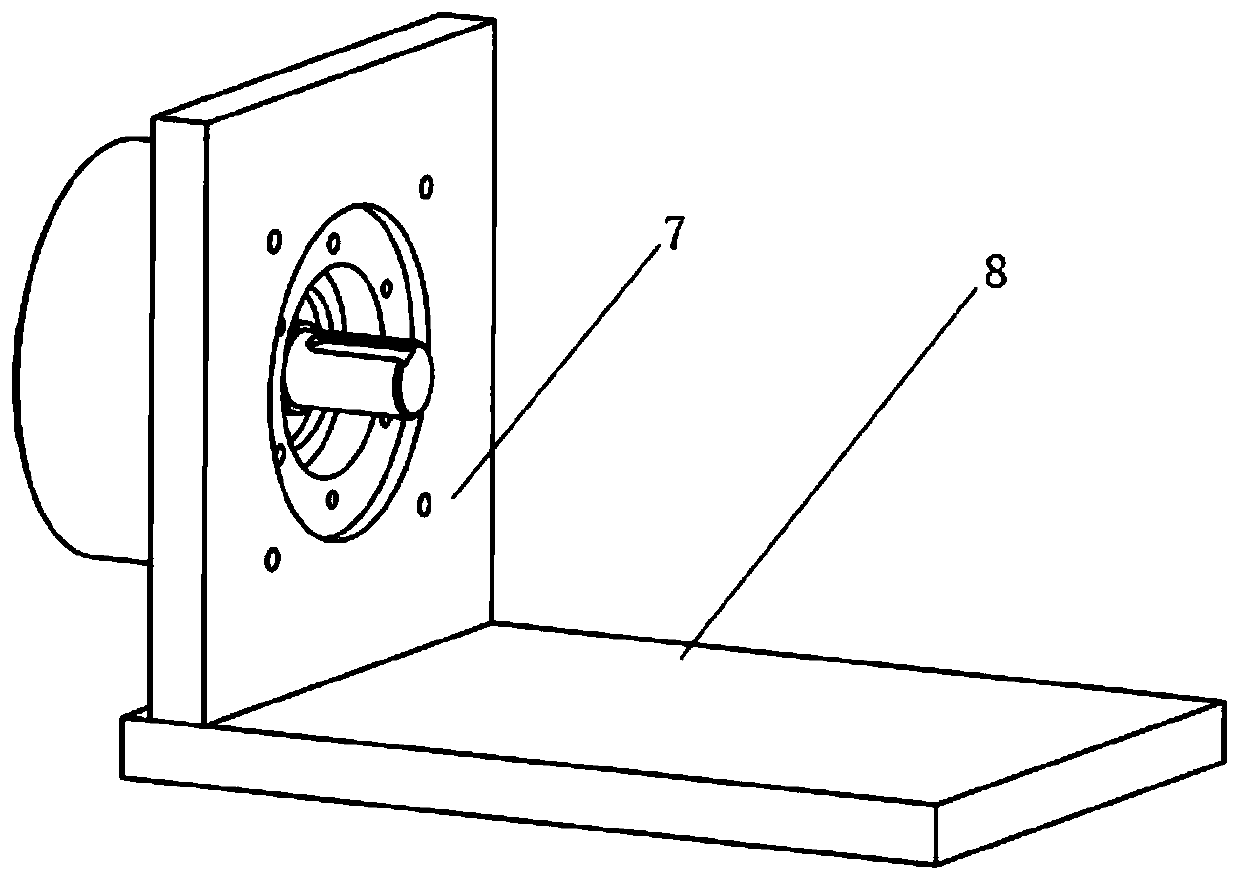 Service life testing device for magnetic damping type motor