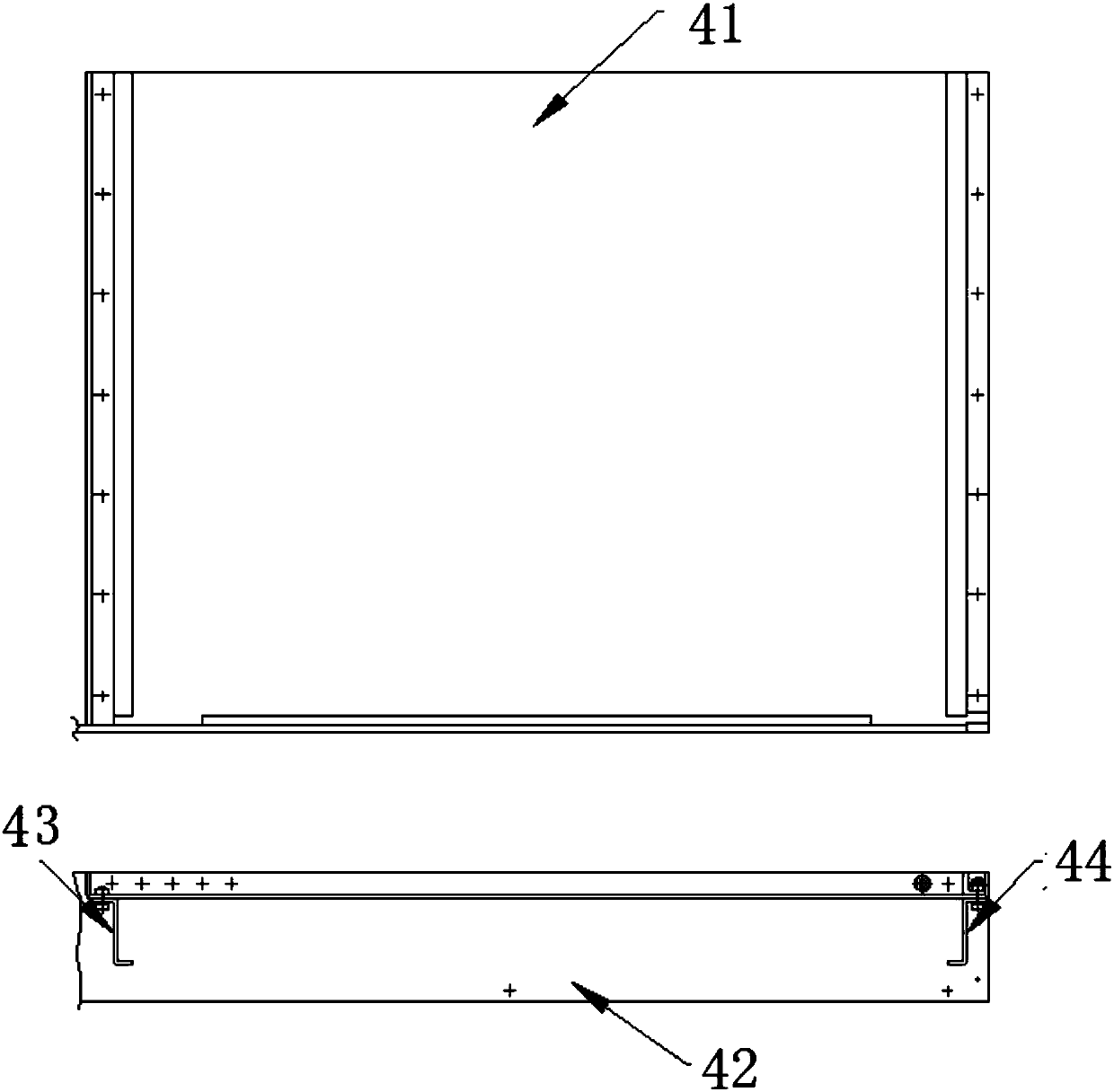 Inner fin inserting machine for flat tube of automobile intercooler